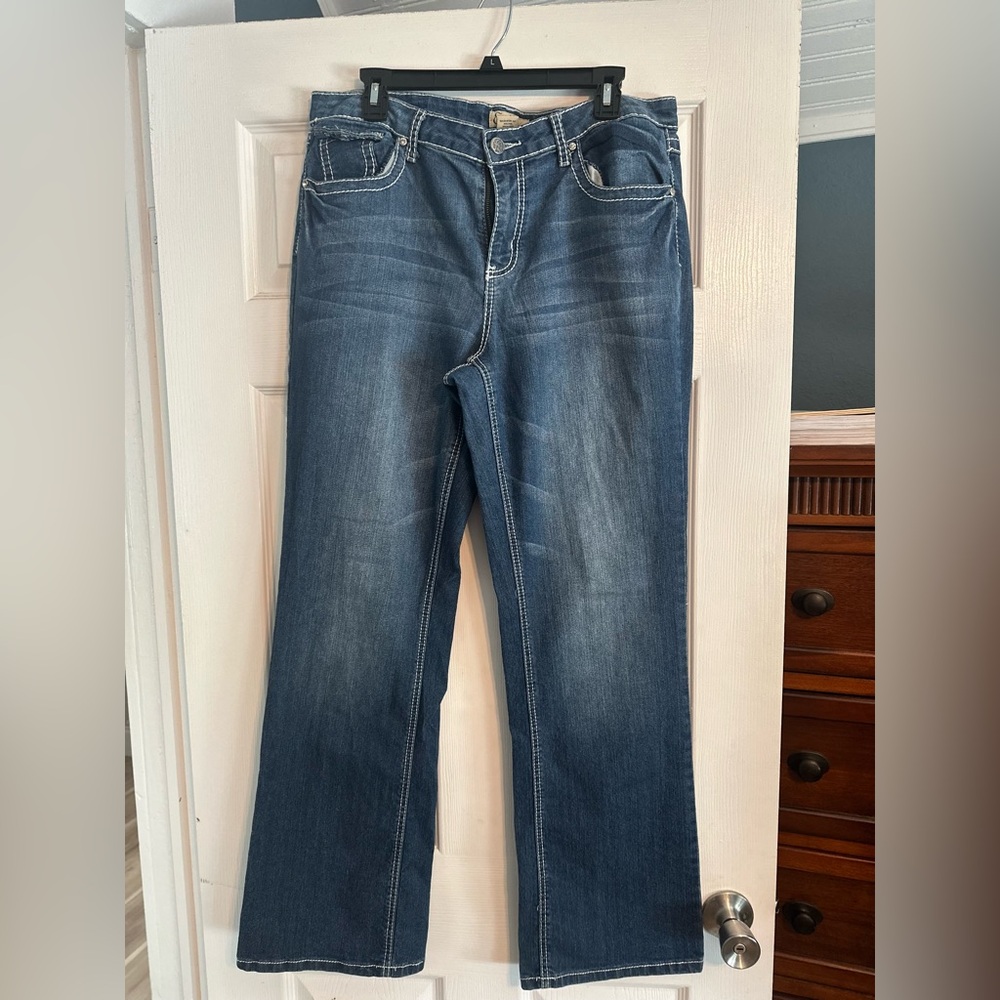 Earl Jeans Women's Straight Leg Blue Jeans